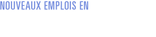 Nouveaux emplois en ressources technologiques